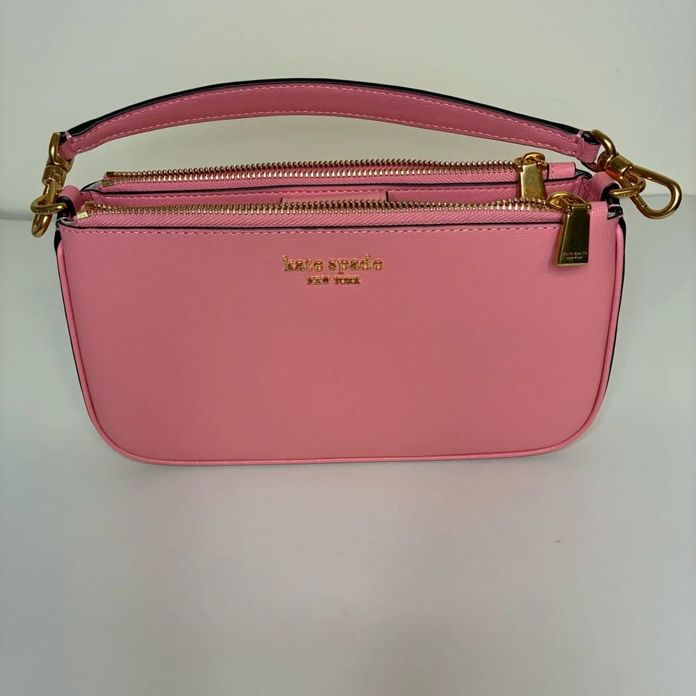 Kate Spade Small Coral Pink Shoulder Bag - Picture 8 of 11